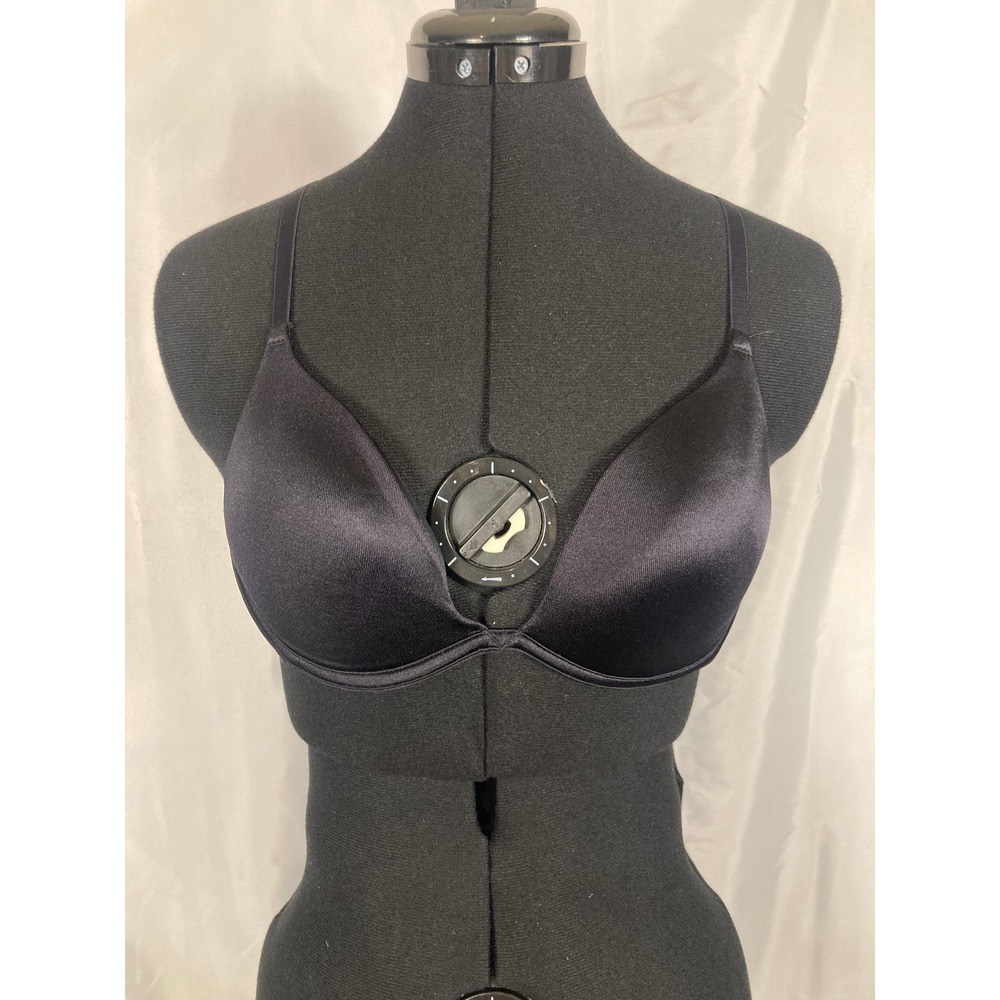 38 B Vassarette Black Push Up Underwire Padded Bra 75-208